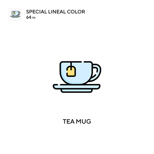 Taza Icono Especial Vector Color Lineal Iconos Taza Para Proyecto — Archivo Imágenes Vectoriales