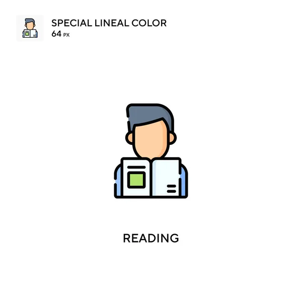 Reading Special Lineal Color Vector Icon Reading Icons Your Business — Stock Vector