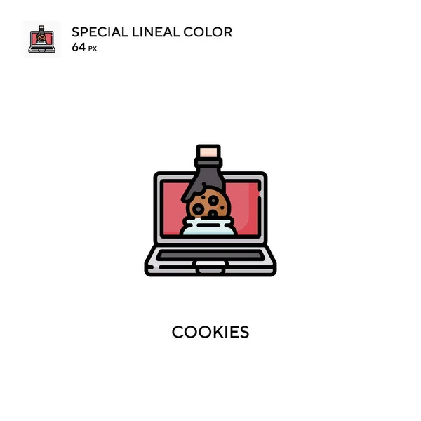 Cookies Special Lineal Color Vector Icon Cookies Icons Your Business — Stock Vector