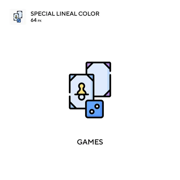 ゲーム特別な線形カラーベクトルアイコン ビジネスプロジェクトのゲームアイコン — ストックベクタ