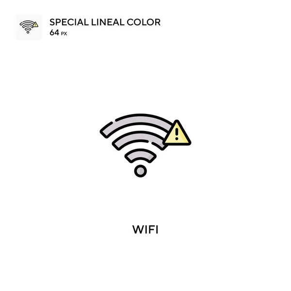 Wifi Icono Especial Vector Color Lineal Iconos Wifi Para Proyecto — Vector de stock