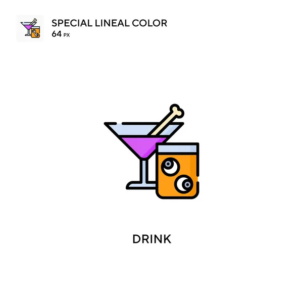 Drink Special Lineal Color Vector Icon Drink Icons Your Business — Stock Vector