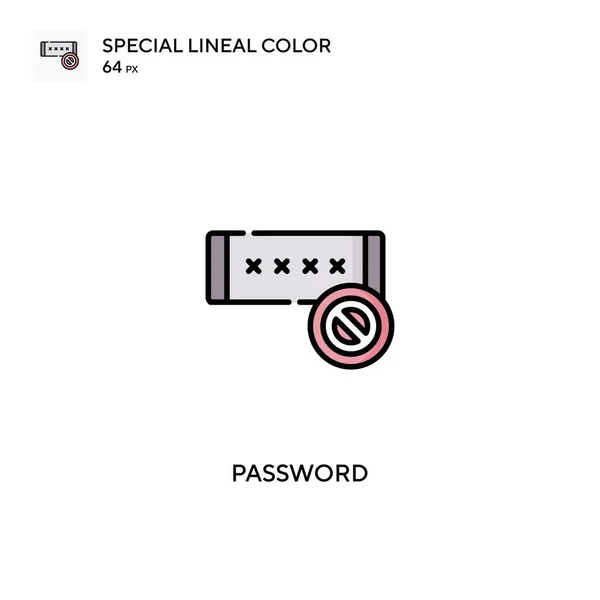 Password Speciale Icona Vettoriale Colori Lineari Icone Delle Password Tuo — Vettoriale Stock