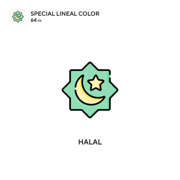 Халяльный Специальный Цветовой Вектор Халяльные Иконки Вашего Бизнес Проекта — стоковый вектор