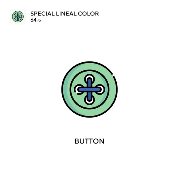 Przycisk Specjalny Liniowy Wektor Kolorów Ikona Ikony Przycisków Dla Twojego — Wektor stockowy