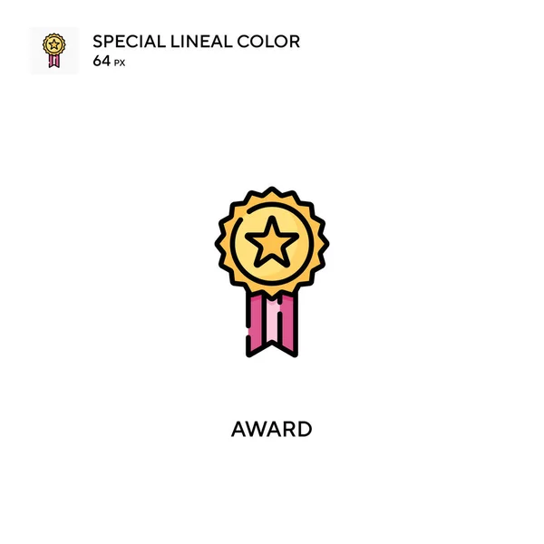 Premio Especial Icono Vector Color Lineal Iconos Premio Para Proyecto — Archivo Imágenes Vectoriales