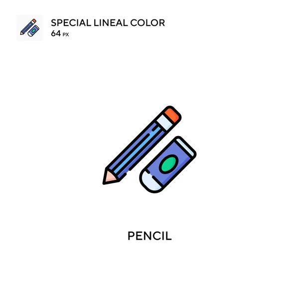 Pencil Special Lineal Color Vector Icon 비즈니스 프로젝트용 아이콘 — 스톡 벡터