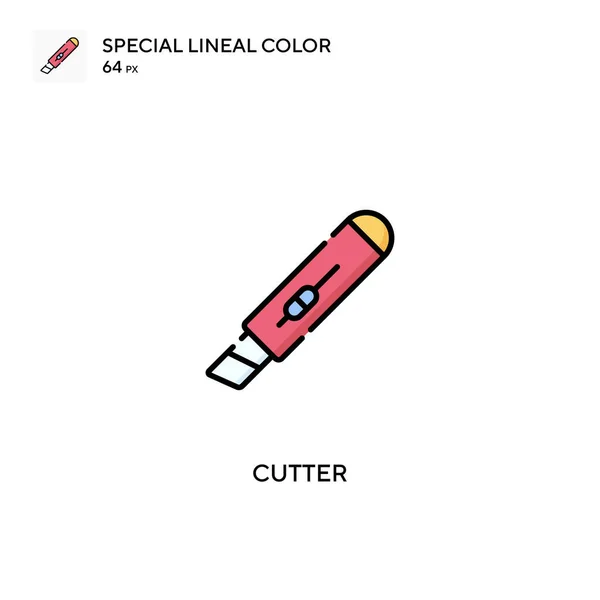 Cutter Special Lineal Color Vector Icon Cutter Icons Your Business — Stock Vector