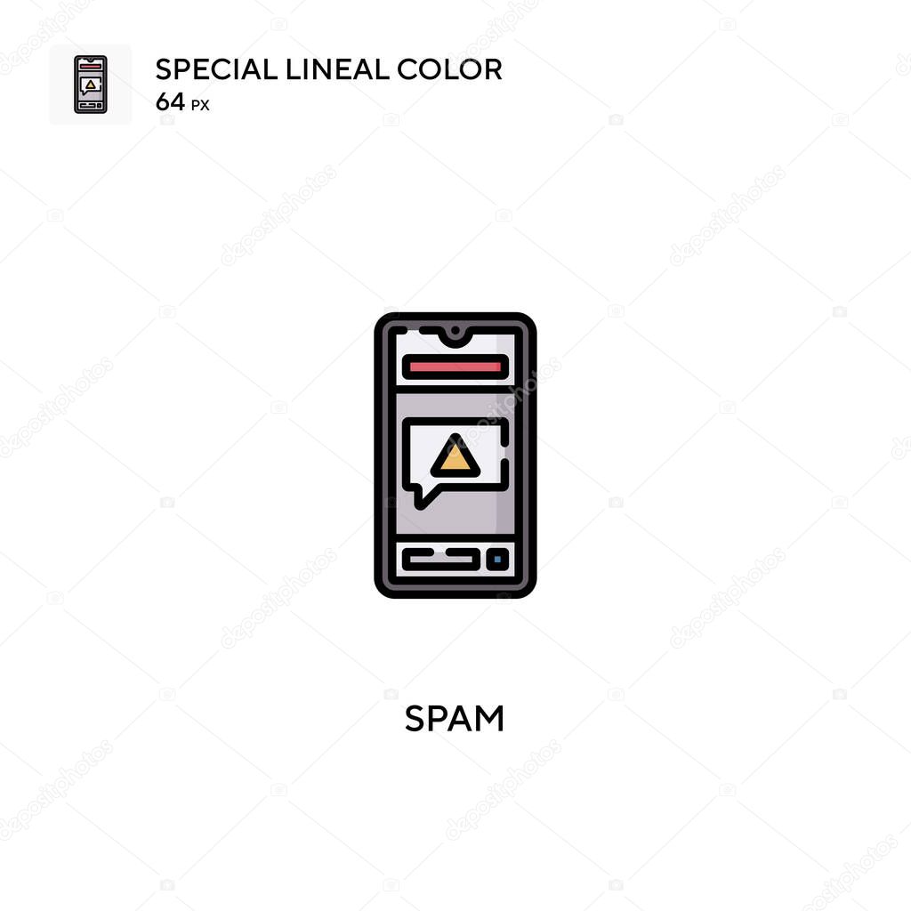 Spam special lineal color vector icon. Spam icons for your business project