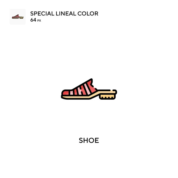 Shoe Special Lineal Color Vector Icon 비즈니스 프로젝트용 아이콘 — 스톡 벡터