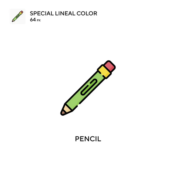Tužka Speciální Lineární Barevný Vektor Ikona Ikony Tužky Pro Váš — Stockový vektor