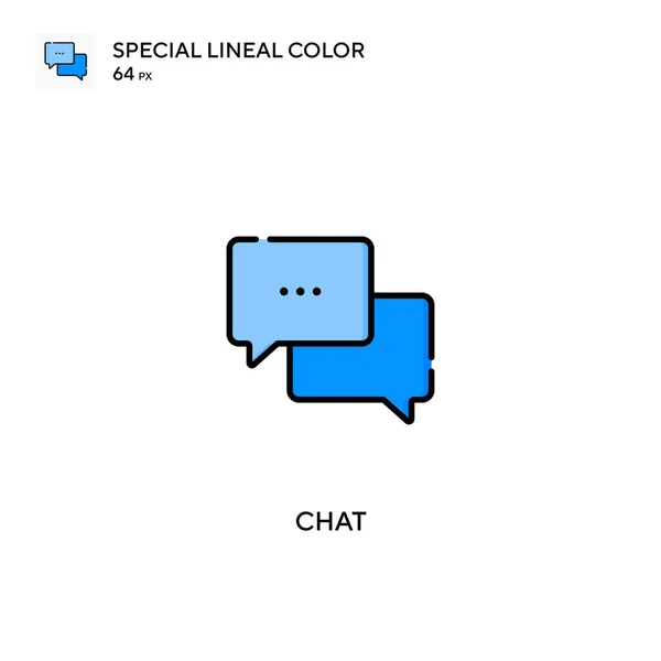 Chat Special Lineal Color Vector Icon 비즈니스 프로젝트용 아이콘 — 스톡 벡터