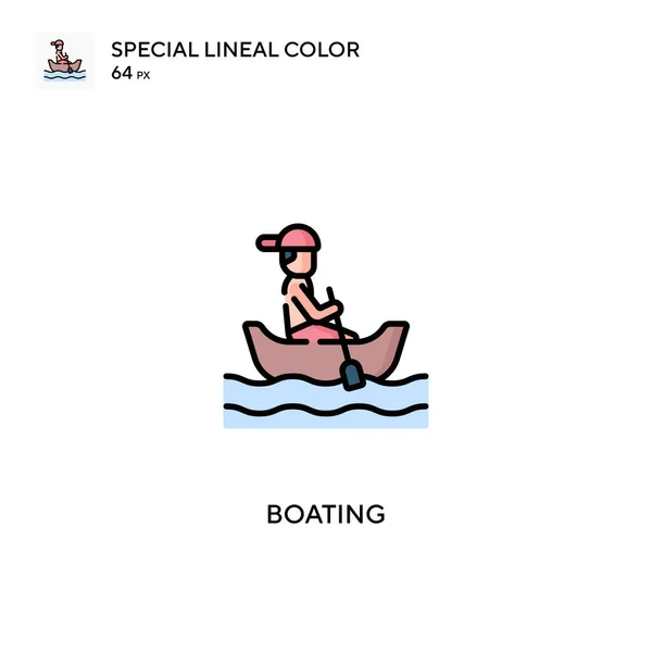 Boating Icono Especial Vector Color Lineal Iconos Navegación Para Proyecto — Vector de stock