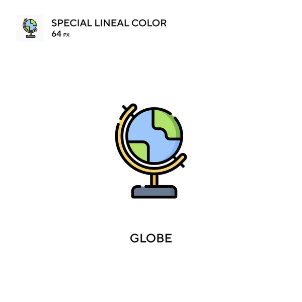 Globe Különleges Lineáris Szín Vektor Ikon Globe Ikonok Üzleti Projektjéhez — Stock Vector