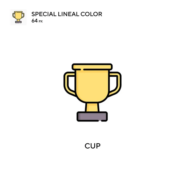 Copa Especial Icono Vector Color Lineal Iconos Copa Para Proyecto — Vector de stock