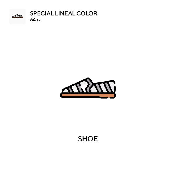 Cipő Különleges Lineáris Szín Vektor Ikon Cipőikonok Üzleti Projektjéhez — Stock Vector