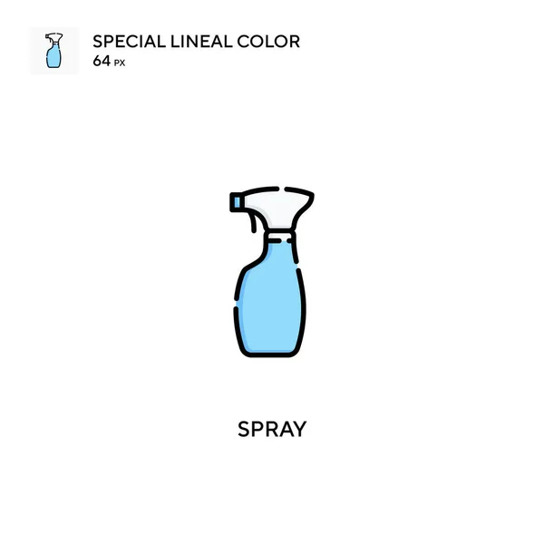 Spray Special Lineal Color Vector Icoon Spray Iconen Voor Business — Stockvector