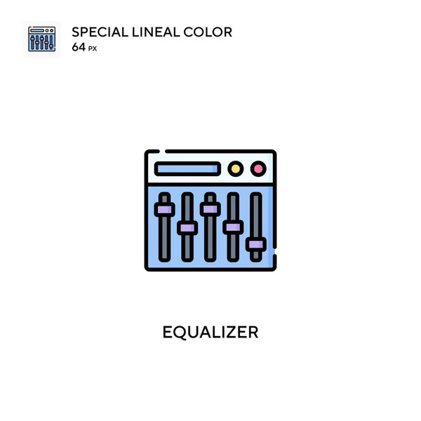 Equalizer Speciális Lineáris Szín Vektor Ikon Equalizer Ikonok Üzleti Projektjéhez — Stock Vector