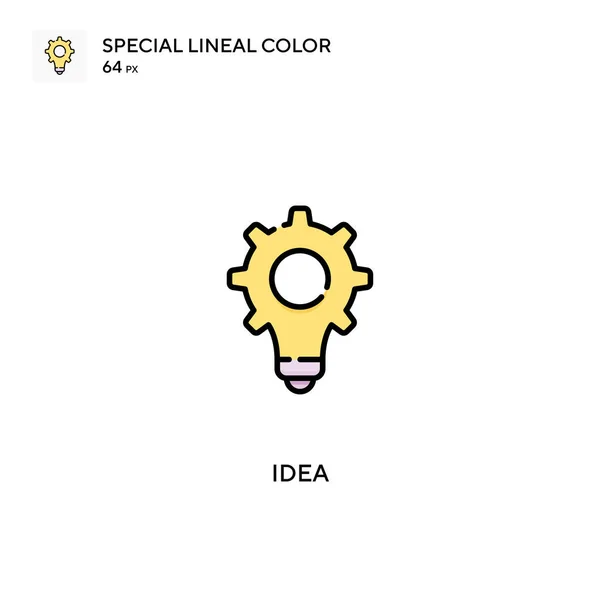 Idea Icono Especial Vector Color Lineal Iconos Ideas Para Proyecto — Vector de stock