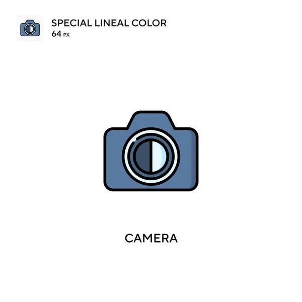 Cámara Especial Icono Vector Color Lineal Iconos Cámara Para Proyecto — Archivo Imágenes Vectoriales