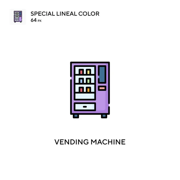 Vending Machine Special Lineal Color Vector Icon 비즈니스 프로젝트에 아이콘을 — 스톡 벡터