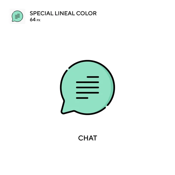 Chat Special Lineal Color Vector Icon Chat Icons Your Business — Stock Vector