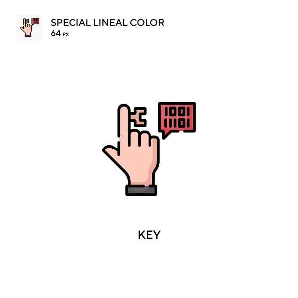 Key Spezielles Lineares Farbvektorsymbol Schlüsselsymbole Für Ihr Geschäftsprojekt — Stockvektor