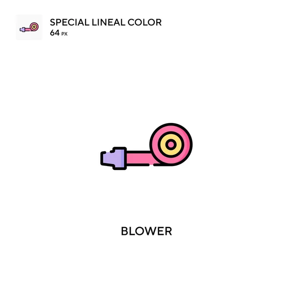 Blower Special Lineal Color Vector Icon 비즈니스 프로젝트를 아이콘 — 스톡 벡터