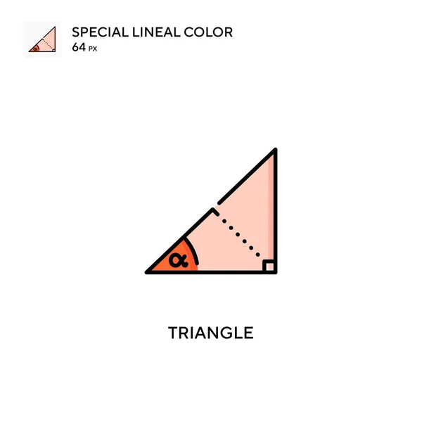 Трикутник Спеціальна Піктограма Лінійного Кольору Піктограми Трикутника Вашого Бізнес Проекту — стоковий вектор