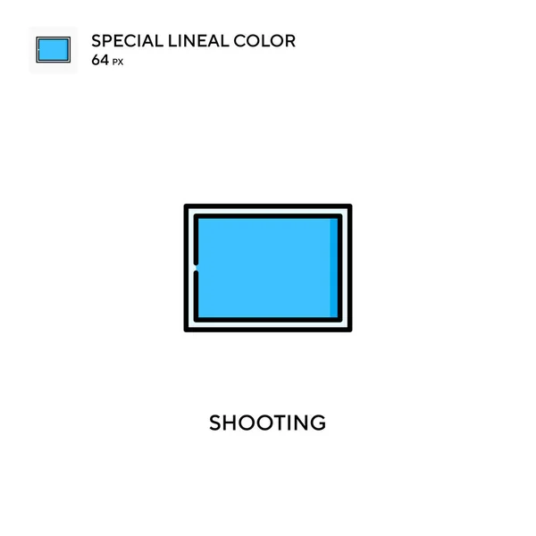 Shooting Special Lineal Color Vector Icon Shooting Icons Your Business — Stock Vector