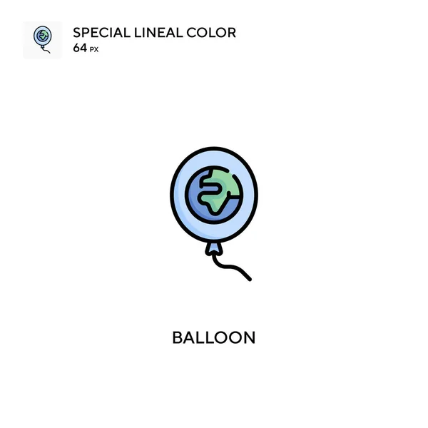 Ballong Special Linjal Färg Vektor Ikon Ballongikoner För Ditt Affärsprojekt — Stock vektor