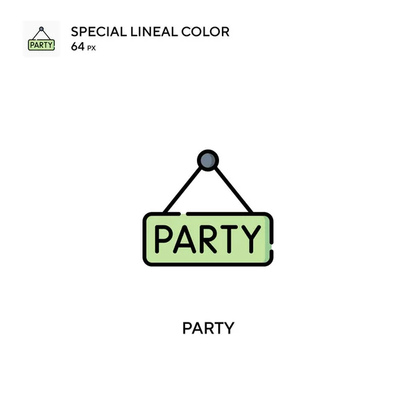 Party special lineal color vector icon. Party icons for your business project