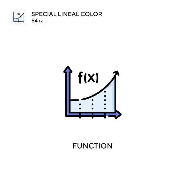 Functie Speciale Lijnkleur Vector Pictogram Functie Pictogrammen Voor Business Project — Stockvector