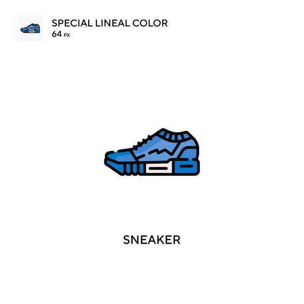 Sneaker Speciale Icona Vettoriale Colori Lineari Icone Sneaker Tuo Progetto — Vettoriale Stock