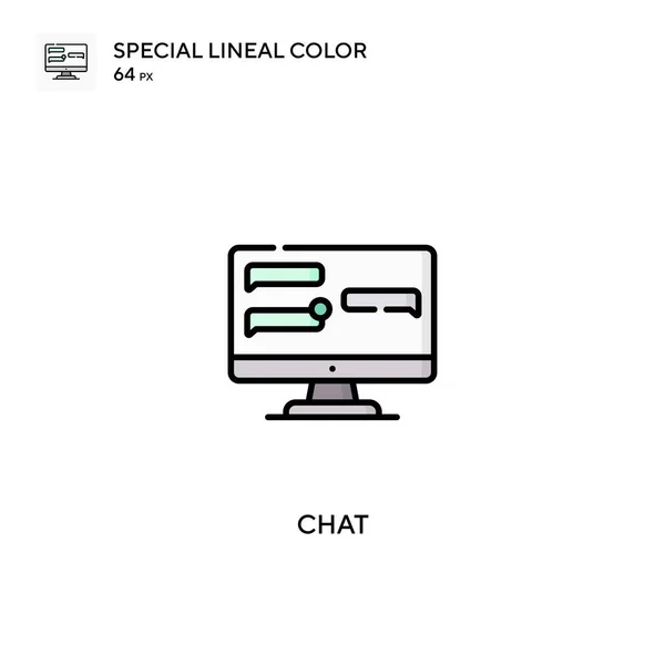 Chat Special Lineal Color Vector Icon 비즈니스 프로젝트용 아이콘 — 스톡 벡터