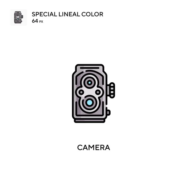 Κάμερα Ειδική Lineal Χρώμα Διάνυσμα Εικονίδιο Εικονίδια Κάμερας Για Την — Διανυσματικό Αρχείο