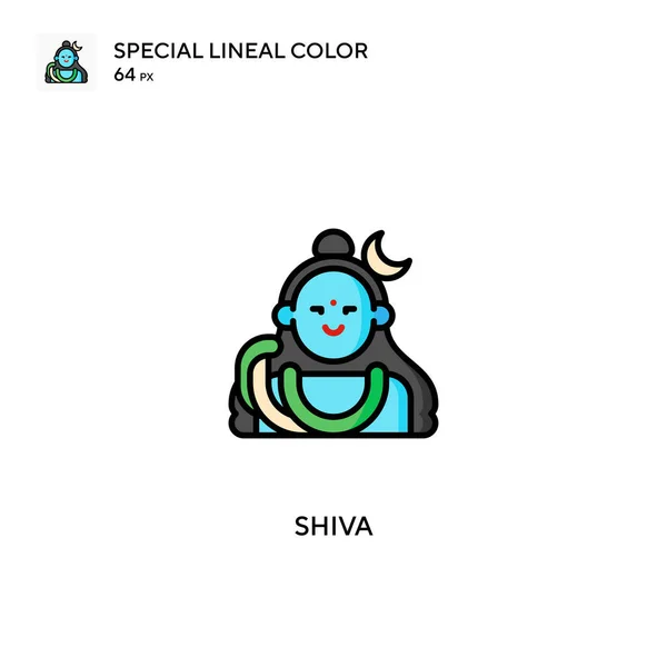 Shiva Icono Especial Vector Color Lineal Iconos Shiva Para Proyecto — Vector de stock