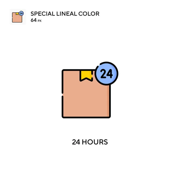 Ώρες Ειδική Lineal Χρώμα Διάνυσμα Εικονίδιο Εικονίδια Ωρών Για Την — Διανυσματικό Αρχείο