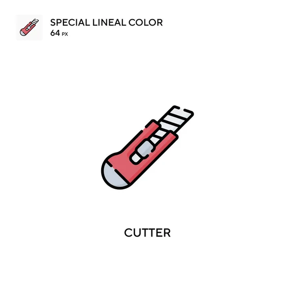 Κάτερ Ειδικό Εικονίδιο Διάνυσμα Χρώματος Lineal Εικονίδια Κοπής Για Την — Διανυσματικό Αρχείο