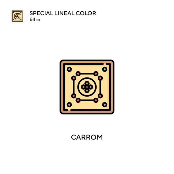 Carrom特殊的线形彩色矢量图标 您的商业项目中的Carrom图标 — 图库矢量图片