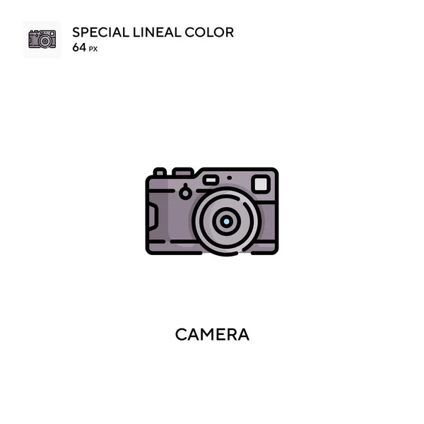 Ícone Vetorial Cor Linear Especial Câmera Ícones Câmera Para Seu —  Vetores de Stock