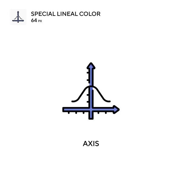 Axis Icono Especial Vector Color Lineal Iconos Ejes Para Proyecto — Archivo Imágenes Vectoriales
