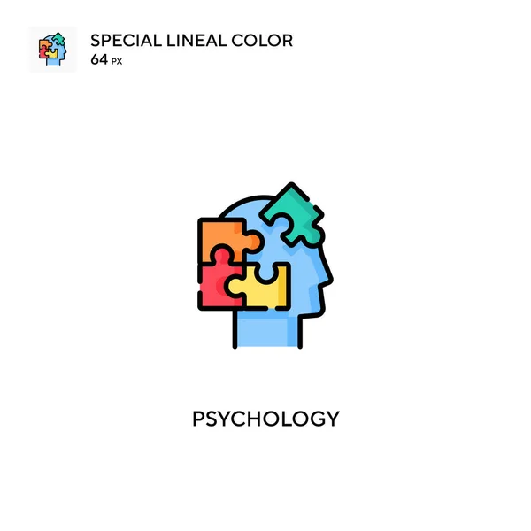 Pszichológia Speciális lineáris színvektor ikon. Pszichológiai ikonok az üzleti projektjéhez — Stock Vector
