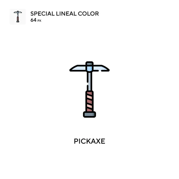 Pickaxe Icono Especial Vector Color Lineal Iconos Pickaxe Para Proyecto — Vector de stock