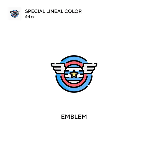 Emblema Icono Especial Vector Color Lineal Iconos Emblema Para Proyecto — Vector de stock