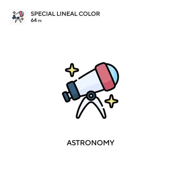 Astronomia Ícone Vetorial Cores Linear Especial Ícones Astronomia Para Seu — Vetor de Stock