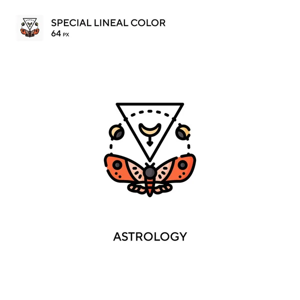 Astrologia Ícone Vetorial Cores Linear Especial Ícones Astrologia Para Seu — Vetor de Stock