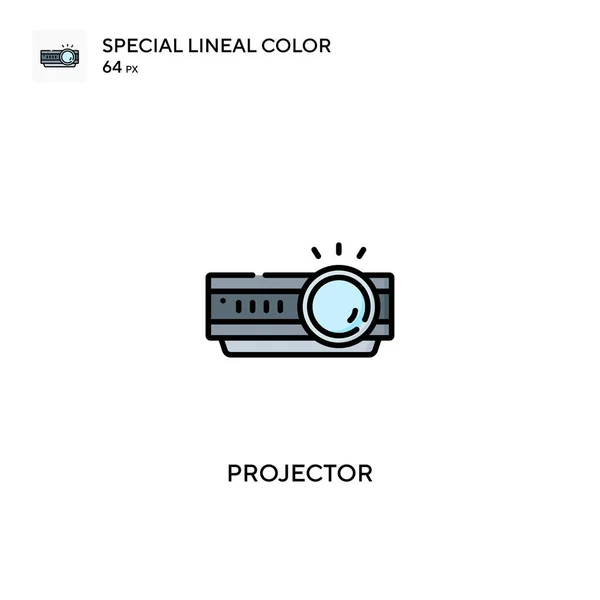 Proyector Icono Especial Vector Color Lineal Iconos Del Proyector Para — Archivo Imágenes Vectoriales