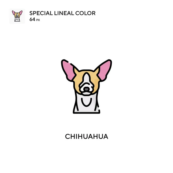 Chihuahua Különleges Lineáris Színvektor Ikon Chihuahua Ikonok Üzleti Projektjéhez — Stock Vector