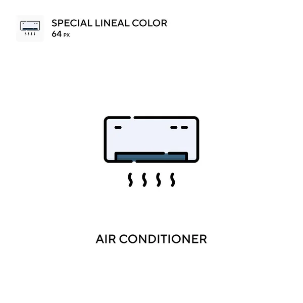Klimaanlage Spezielles Lineares Farbvektorsymbol Symbole Für Klimaanlagen Für Ihr Geschäftsprojekt — Stockvektor